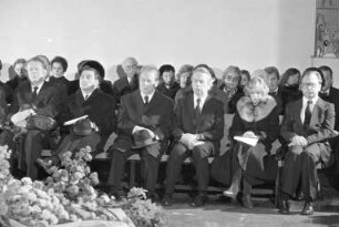 Trauerfeier für den verstorbenen Justizminister a.D. Dr. Traugott Bender in der Evangelischen Stadtkirche Karlsruhe