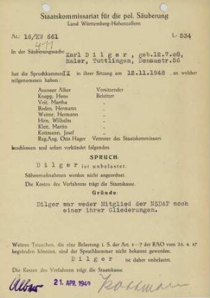 Dilger, Karl