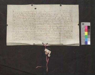 Heinrich Reinhart von Biengen verkauft 3 Mutt Weizengült dem Wilhelmiten-Kloster zu Freiburg um 8 1/2 Pfund Pfennige.
