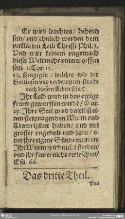 Das dritte Theil. Von Jesu Christo unserem Mitler und Heyland