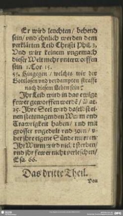 Das dritte Theil. Von Jesu Christo unserem Mitler und Heyland