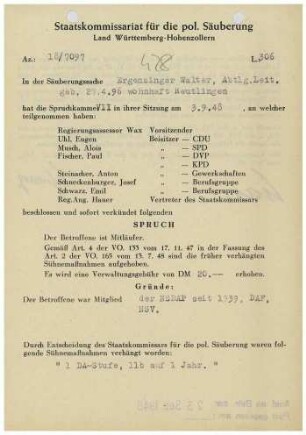 Ergenzinger, Walter