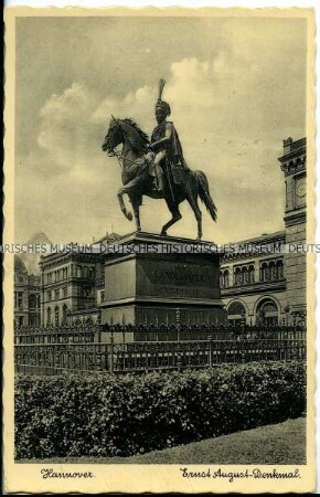 Das Denkmal für Ernst August I. von Hannover