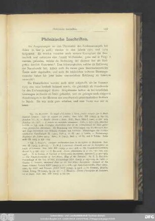 Phönizische Inschriften.
