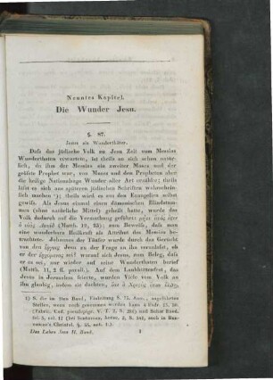 Neuntes Kapitel. Die Wunder Jesu