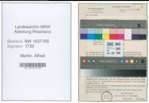 Entnazifizierung Alfred Martin , geb. 09.08.1900 (Lehrer)