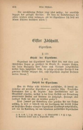 Elfter Abschnitt. Eigenthum