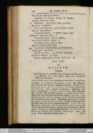 Ode XXV. ad Bacchum.