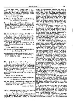 Pflege der Beziehungen der Schule zur Hitlerjugend : [Amtlicher Teil]