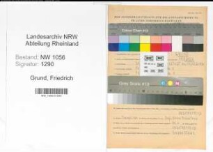 Entnazifizierung Friedrich Grund , geb. 24.09.1903 (Angestellter)