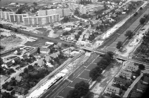 Freiburg: Dreisam, Güterbahnbrücke