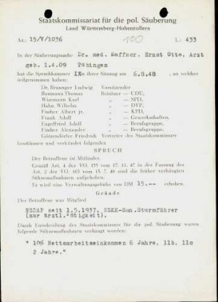 Haffner, Ernst Otto, Dr.