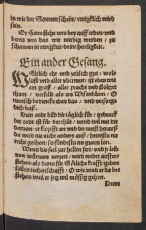 Ein ander Gesang. ||