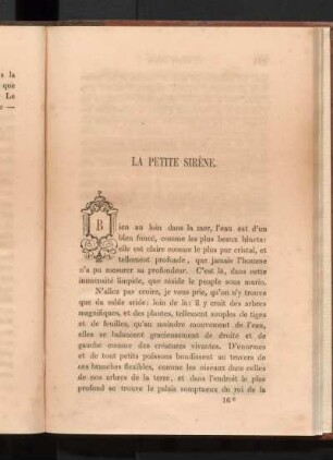 La Petite Sirène.