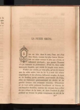 La Petite Sirène.