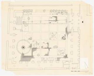 Simeonsstift, Trier Innenhof: Entwurfsplan