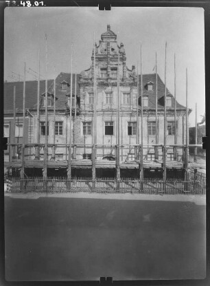 Wurzen, Domgasse 2. Kreismuseum (Museum Wurzen, Wiederaufbau 1668). Straßenfront