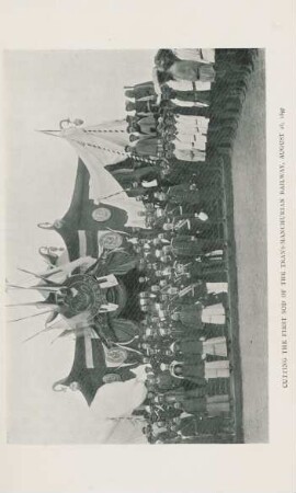 Cutting the first sod of the Trans-Manchurian Railway, August 28, 1897
