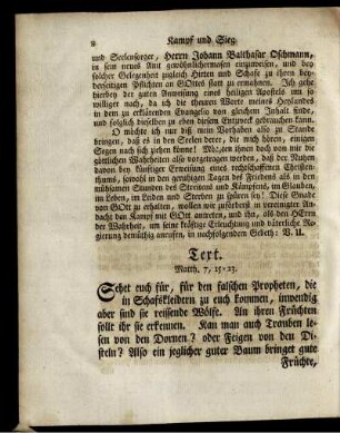 Text. Matth. 7, 15-23.