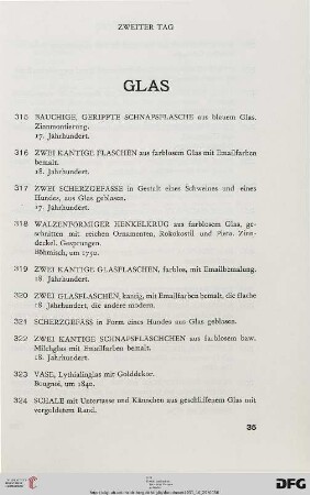 Glas (Nr. 315-344)
