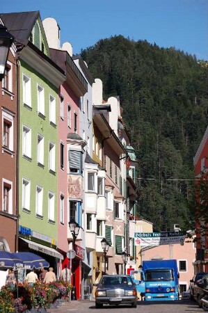 Geschäftszentrum in der Altstadt von Kufstein/Tirol