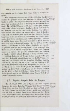 §. 21. Napoleon Bonaparte, Kaiser der Franzosen