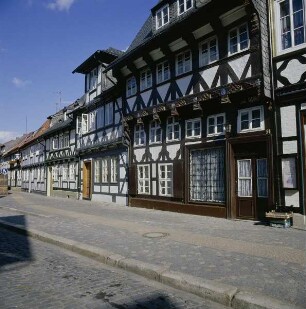 Goslar. Fachwerkhäuser an der Gose (rechtes Wohnhaus)
