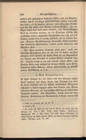 4. Von Kriegsabgaben.