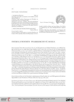 Ehemals Winnen, Pfarrkirche