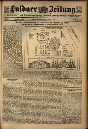 Zweite Ausgabe vom Samstag, den 06. August 1898.