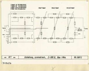 Dunkelschaltbild symmetrisch 0.70620011.2, deutsch, Foto 1954