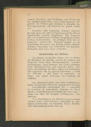 Geschwülste des Hodens.