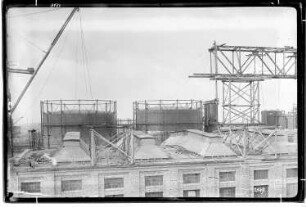 Brücke von Bau Me 3 Dampfkesselhaus nach Bau Me 103 Dampfkesselhaus, Me 6 Wasserwerk und Luftzentrale, Me 503, 504 Gasbehälter