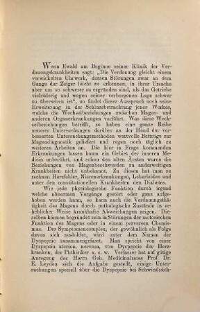 Untersuchungen über die Dyspepsie bei Lungenschwindsucht ...