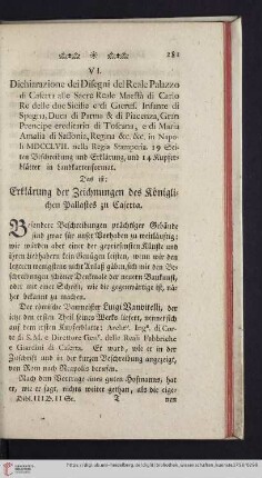 3: [Rezension von: Dichiarazione del Disegni del Reale Palazzo di Caserta. Napoli, 1757]
