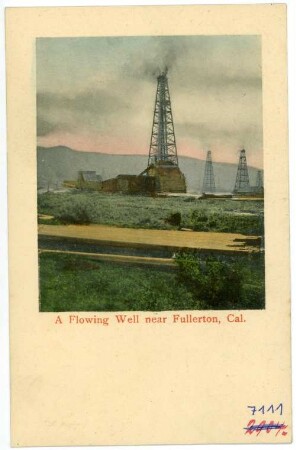 Fullerton. A Flowing Well near Fullerton, Cal.