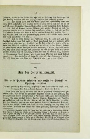 VI. Aus der Reformationszeit
