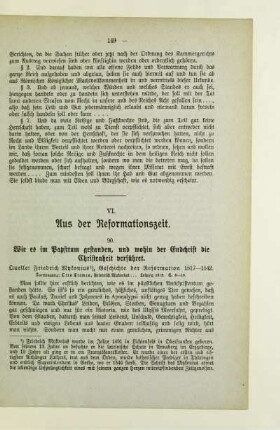 VI. Aus der Reformationszeit