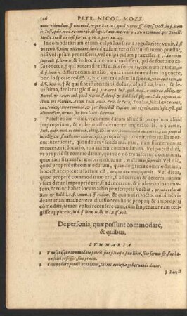 De personis, quae possunt commodare, & quibus.