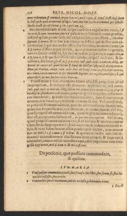 De personis, quae possunt commodare, & quibus.