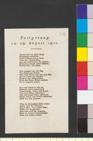 Brief von Riemer, Friedrich Wilhelm an Goethe, Johann Wolfgang von