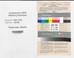 Entnazifizierung Martha Oppermann, geb. 23.08.1893 (Bankangestellte)