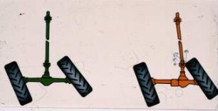 Schemazeichnung: Antriebs- und Anbausystem, Fahrwerk, Allradantrieb