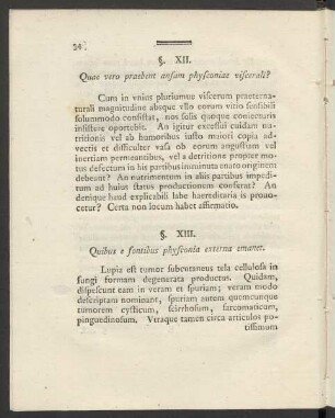 §. XIII. Quibus e fontibus physconia externa emanet