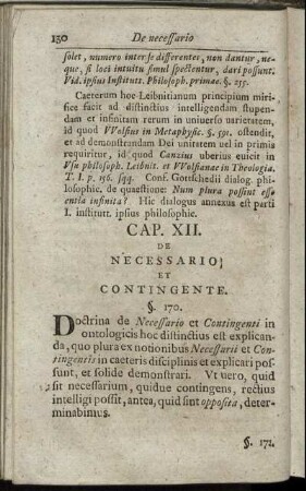 Cap. XII. De Necessario Et Contingente.