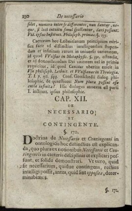 Cap. XII. De Necessario Et Contingente.