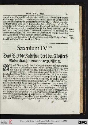 Saeculum IVtum