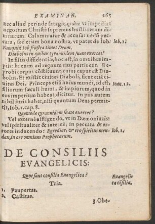 De Consiliis Evangelicis: