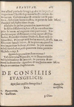 De Consiliis Evangelicis: