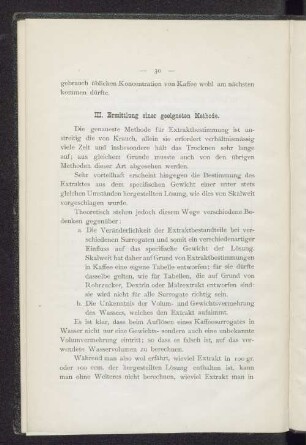 III. Ermittlung einer geeigneten Methode.